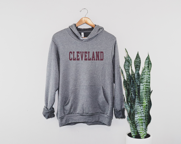 Mistakes on The Lake Cleveland Vintage Jersey Hoodie S / Maroon