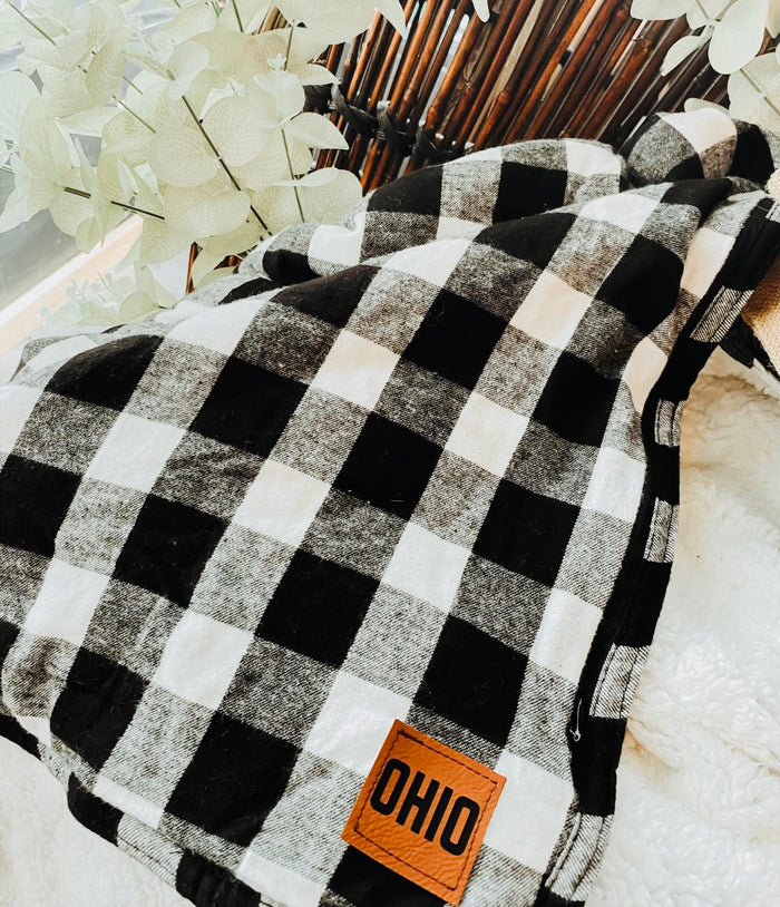 Exclusive Ohio Buffalo Plaid Blanket - Mistakes on the Lake