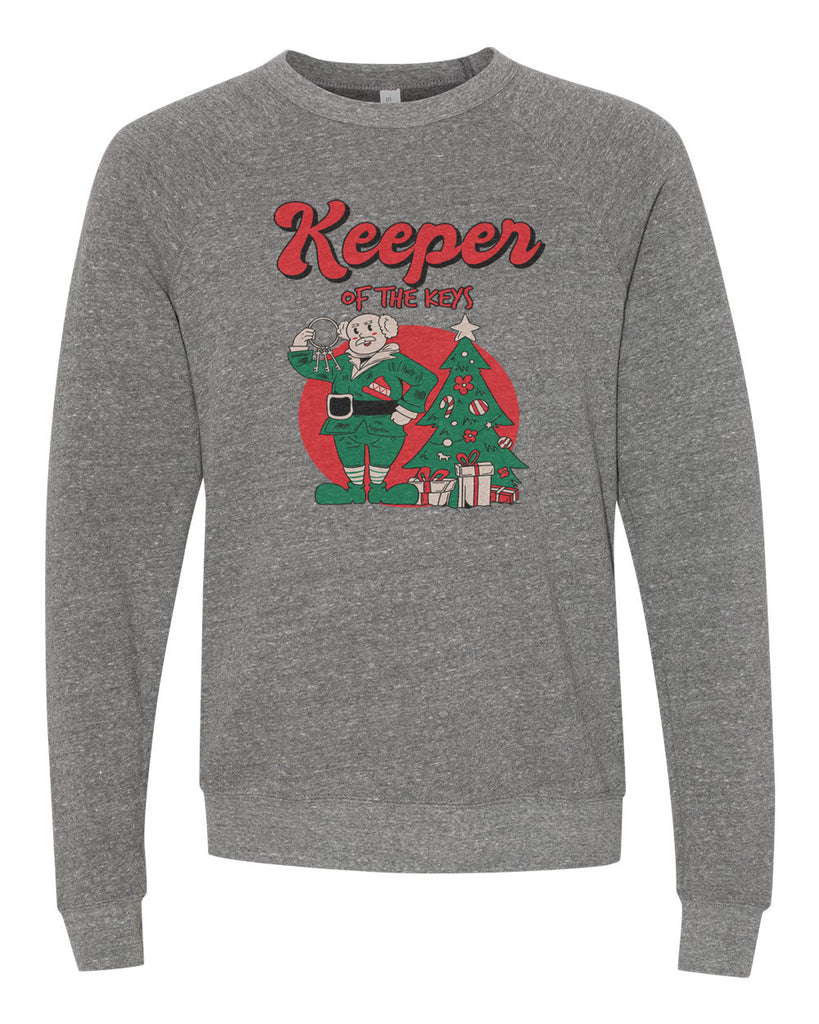 Keeper of the Keys Christmas Crewneck Sweatshirt - Mistakes on the Lake