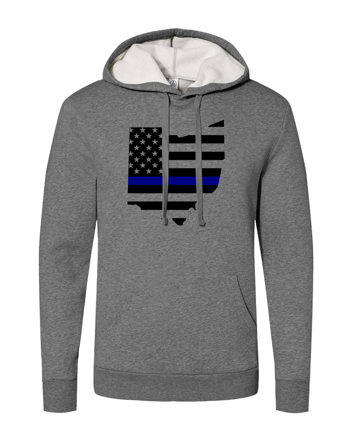 Ohio Police Thin Blue Line Hoodie - Mistakes on the Lake