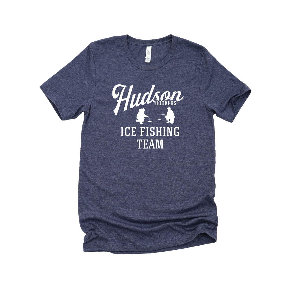 Hudson Hookers Ice Fishing Team Tee S / Navy